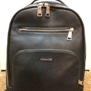 Coach Outlet Black Leather Ethan Backpack BARELY USED